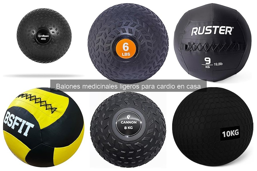 Alternativas a balones medicinales ligeros para cardio en casa