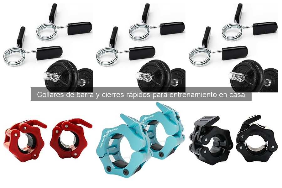 Alternativas a collares de barra y cierres rápidos para entrenar
