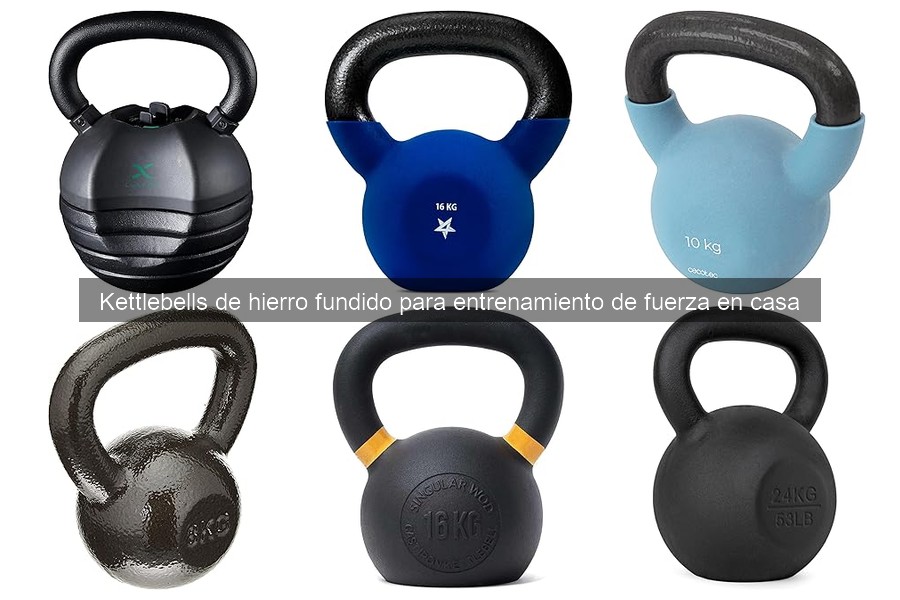 Alternativas a kettlebells de hierro fundido para entrenar en casa