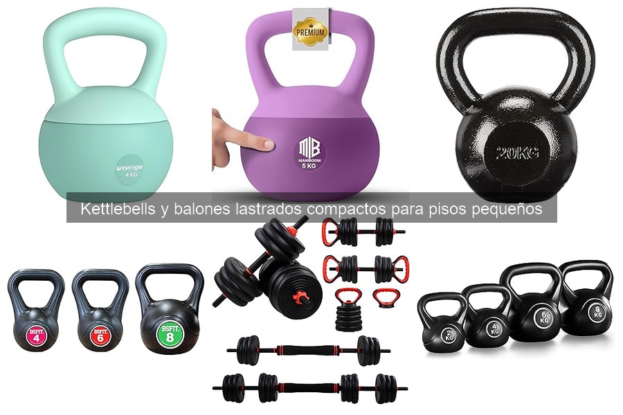 Alternativas a kettlebells y balones lastrados en espacios pequeños