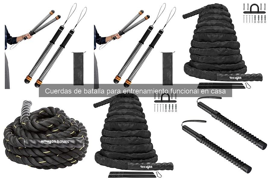 Alternativas a las cuerdas de batalla para entrenar en casa