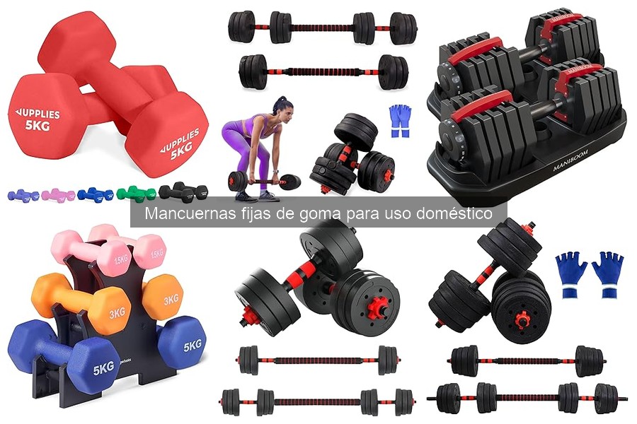 Alternativas a las mancuerna fijas de goma para ejercitarte en casa