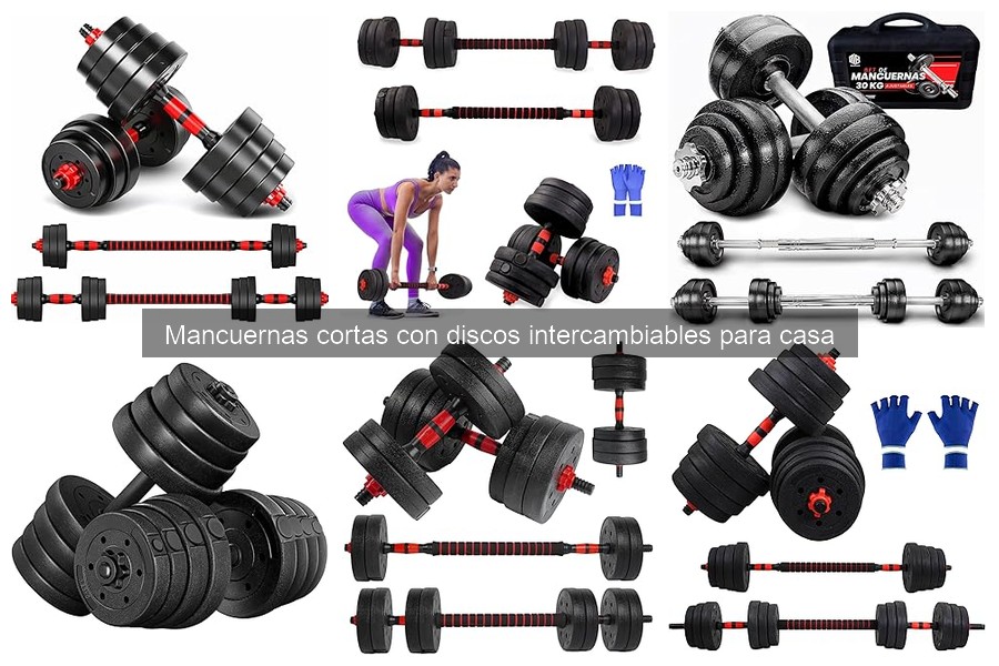 Alternativas a las mancuernas cortas con discos intercambiables