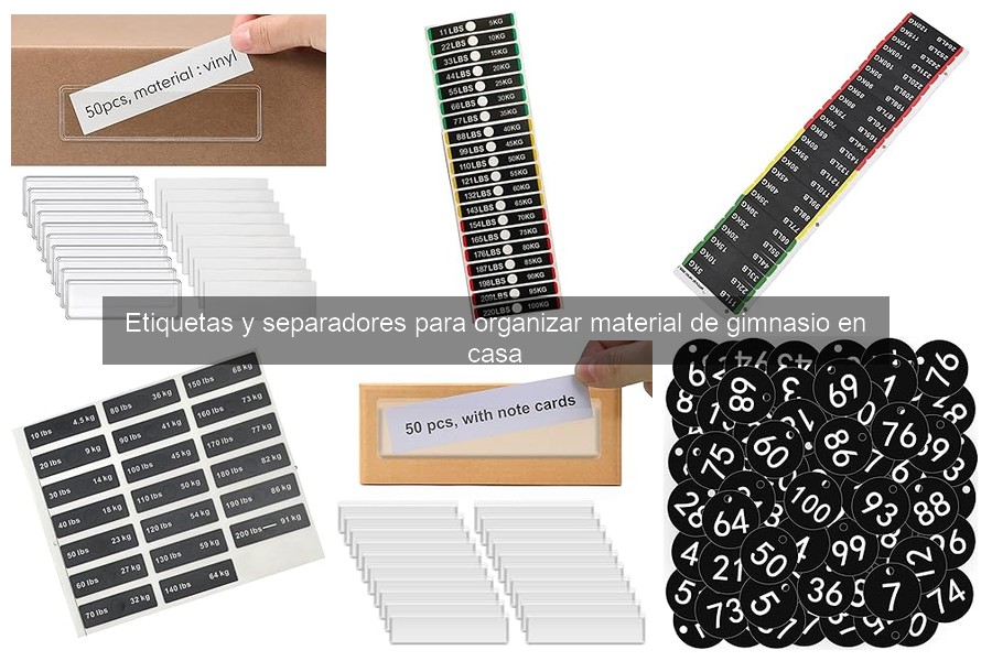 Alternativas Creativas a Etiquetas para Organizar tu Gimnasio