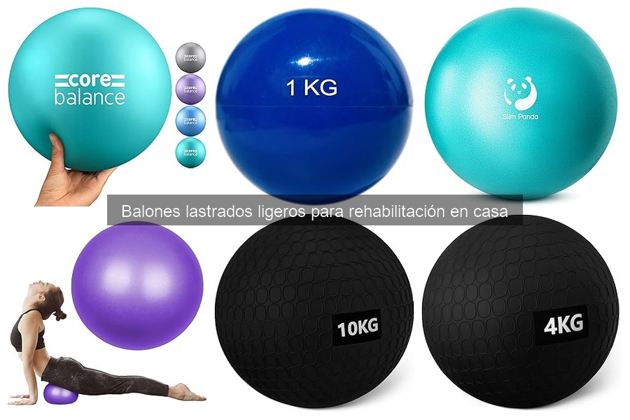 Balones Lastrados Ligeros para Rehabilitación en Casa