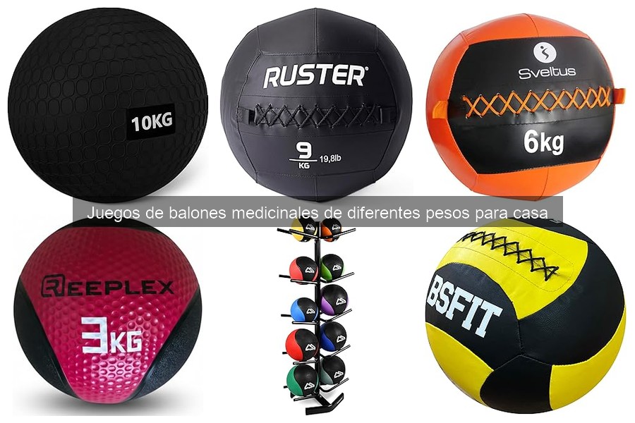 Beneficios de los balones medicinales para entrenar en casa