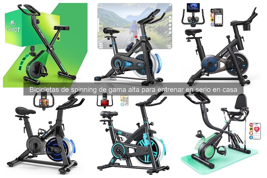 Características clave de bicicletas de spinning de gama alta