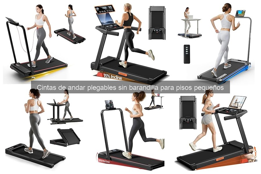 Características de las cintas de andar plegables sin barandilla