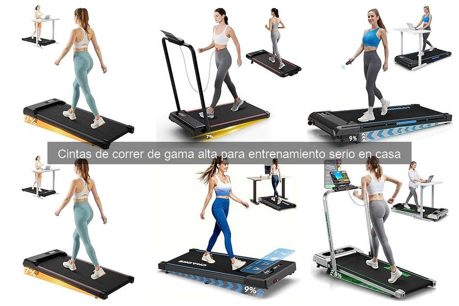 Cintas de correr de gama alta recomendadas para entrenar en casa