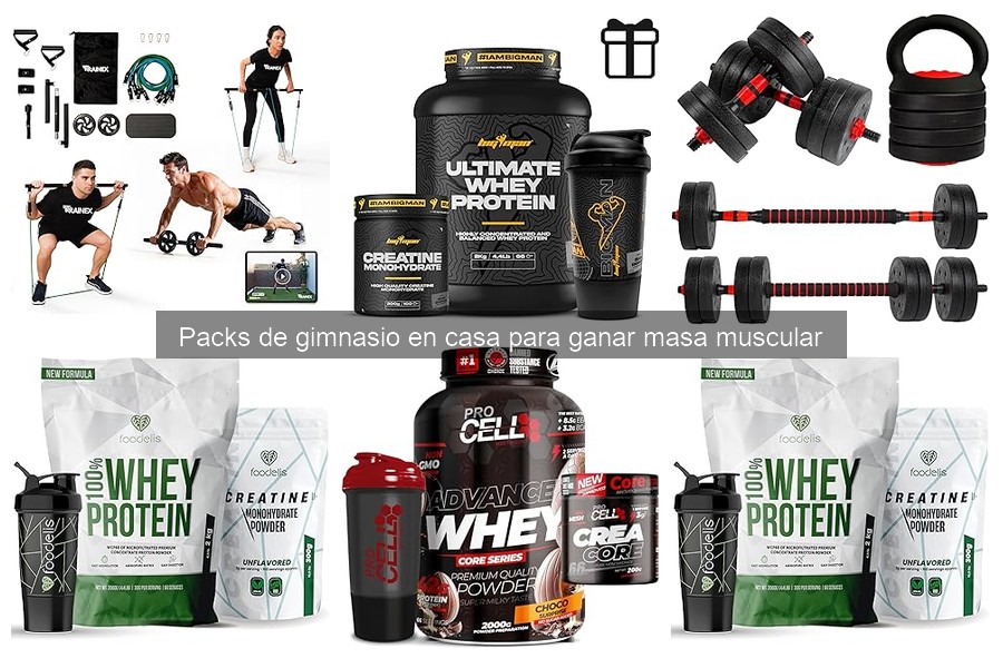 Cómo elegir el mejor pack de gimnasio en casa para masa muscular
