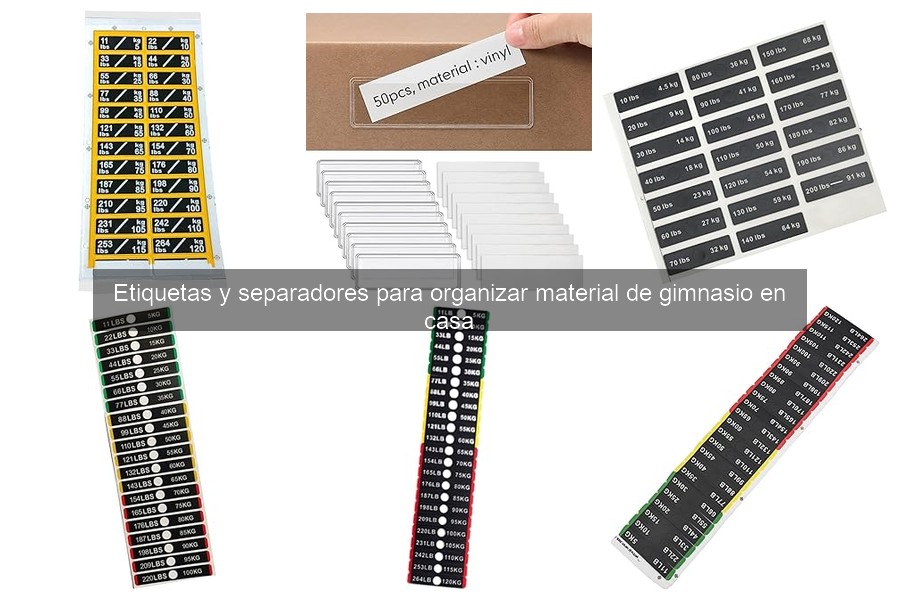 Cómo Instalar Etiquetas y Separadores en Tu Gimnasio en Casa