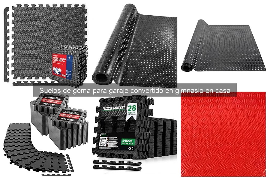Cómo instalar suelos de goma en tu garaje para gimnasio