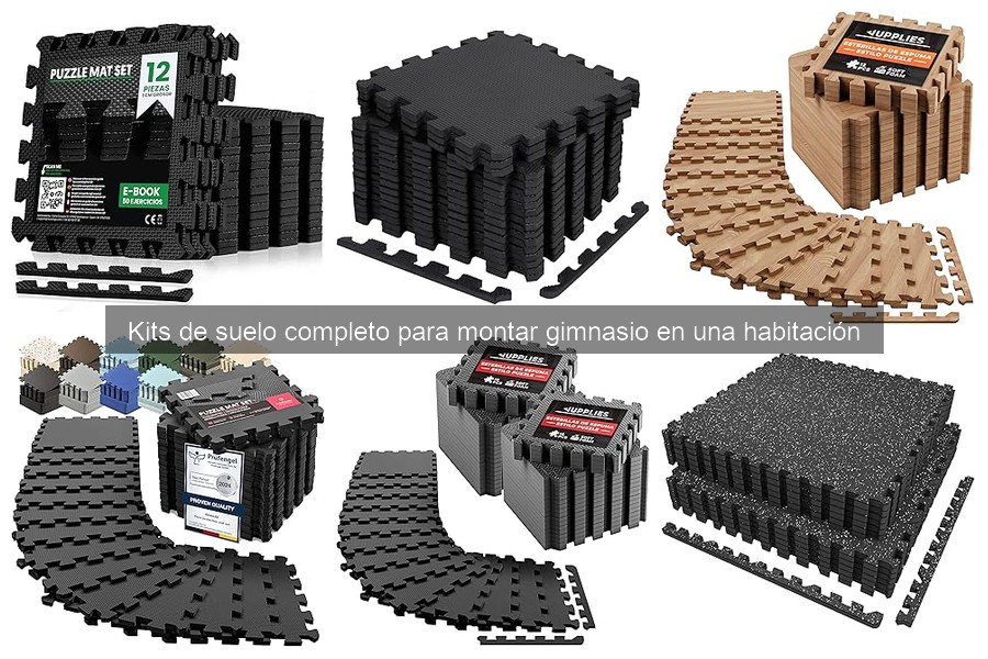 Cómo instalar un kit de suelo para gimnasio en casa