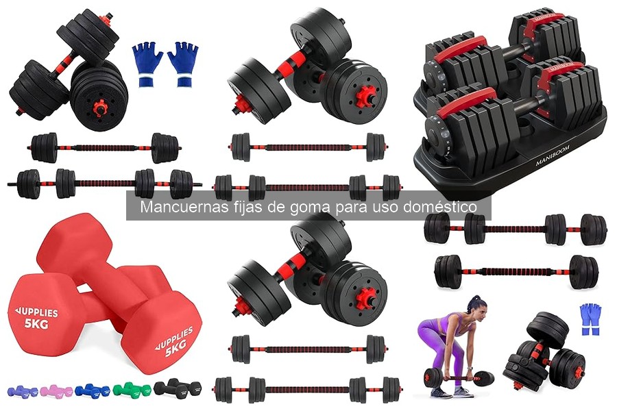 Cómo mantener mancuernas fijas de goma para su uso en casa