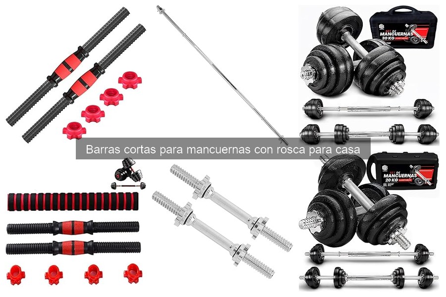 Cómo Usar Barras Cortas para Mancuernas con Rosca en Casa
