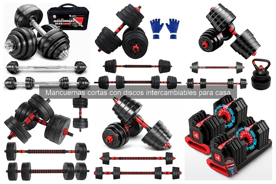 Cómo usar mancuernas cortas con discos intercambiables en casa