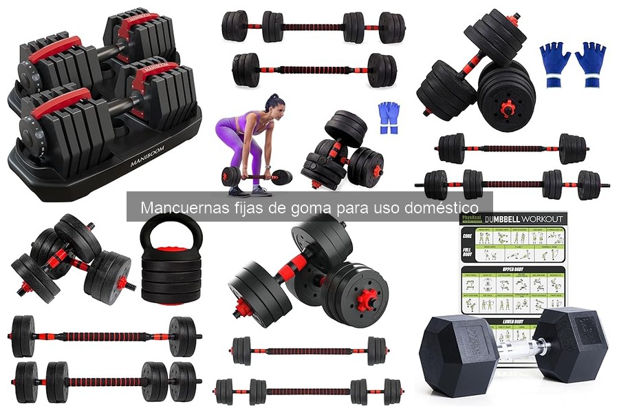 Cómo usar mancuernas fijas de goma correctamente