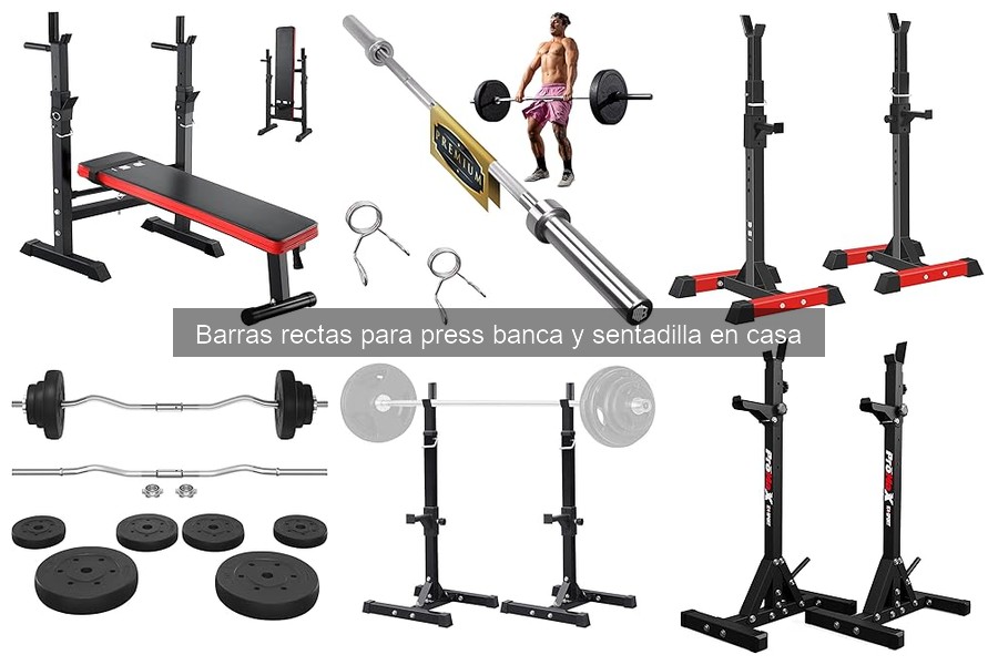 Comparativa de barras rectas para press banca de distintas marcas