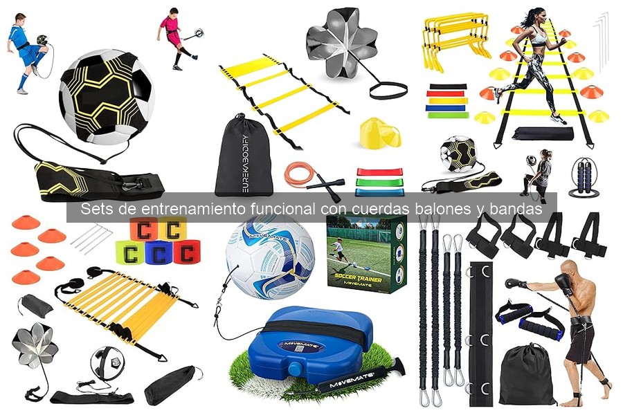 Comparativa de cuerdas, balones y bandas en entrenamientos