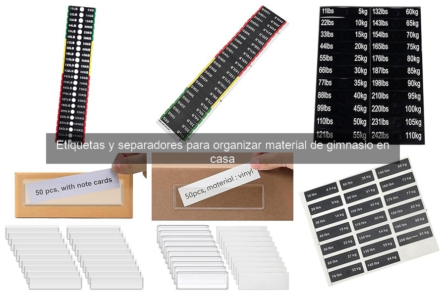 Comparativa de etiquetas resistentes a la humedad para gimnasio