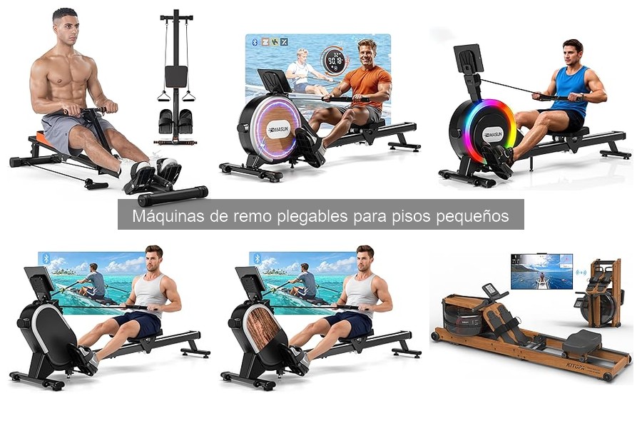 Comparativa de máquinas de remo plegables para pisos pequeños