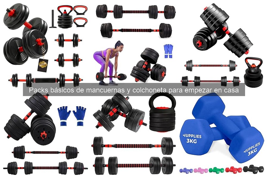 Comparativa de pesos en mancuernas para entrenamiento en casa