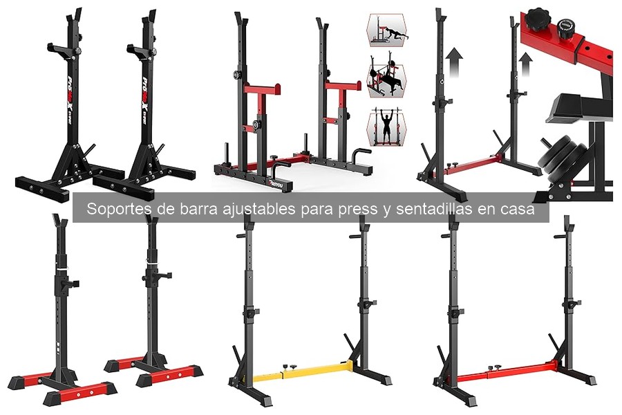 Comparativa de Soportes de Barra Ajustables para Gimnasio en Casa