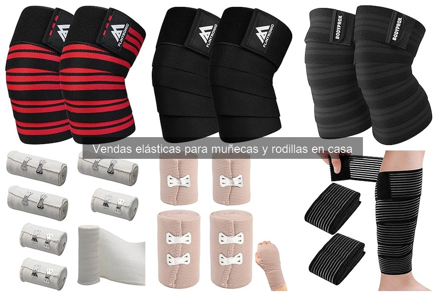 Comparativa de vendas elásticas para muñecas y rodillas