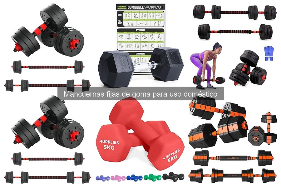 Comparativa: Mancuernas fijas de goma vs. ajustables