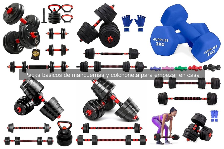 ¿Cuánto invertir en un pack de mancuernas y colchoneta?