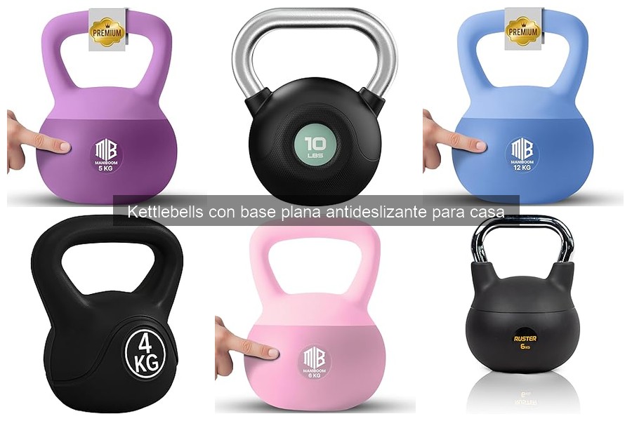 ¿Cuánto pesa una kettlebell con base plana antideslizante?