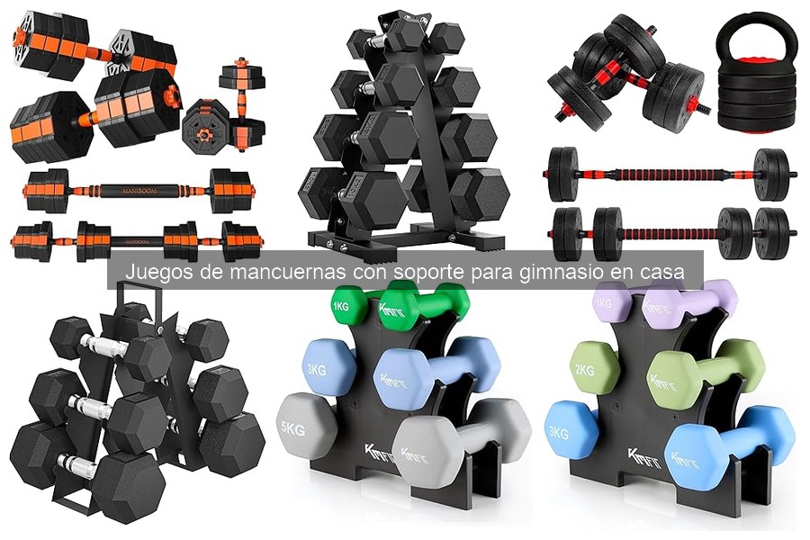 Dónde comprar juegos de mancuernas con soporte al mejor precio