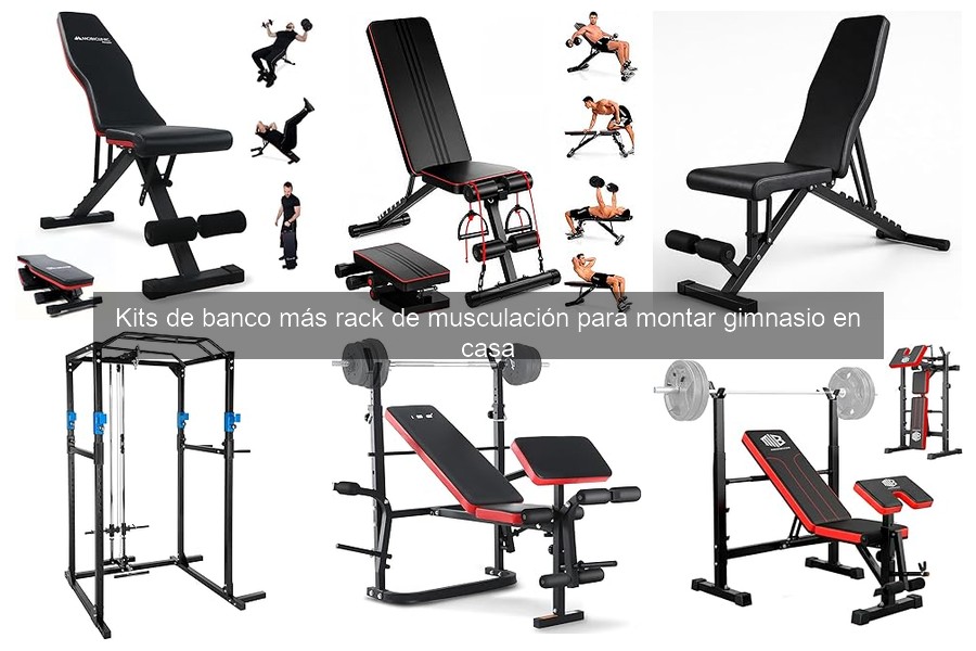Dónde comprar kits de banco y rack de musculación baratos