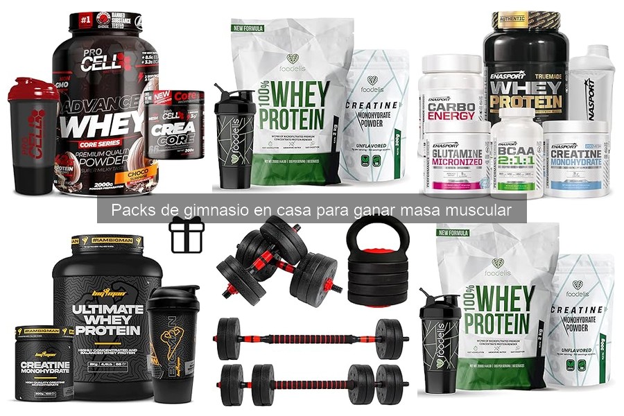 Dónde comprar packs de gimnasio en casa para ganar masa muscular