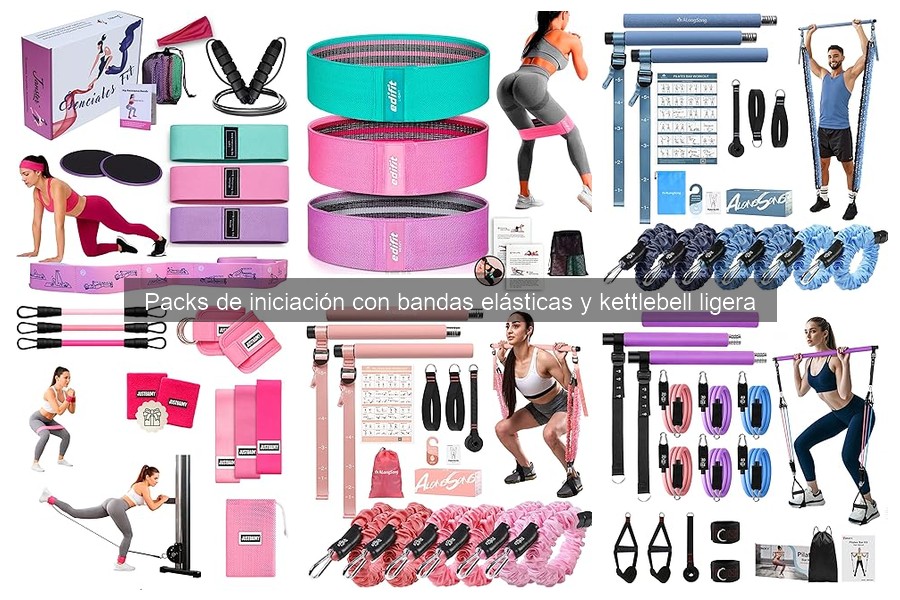 Dónde comprar packs de iniciación con bandas elásticas y kettlebell ligera