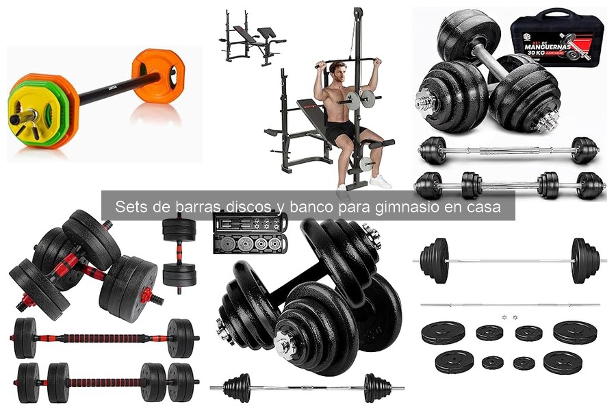 Dónde comprar sets de barras y discos para gimnasio en casa