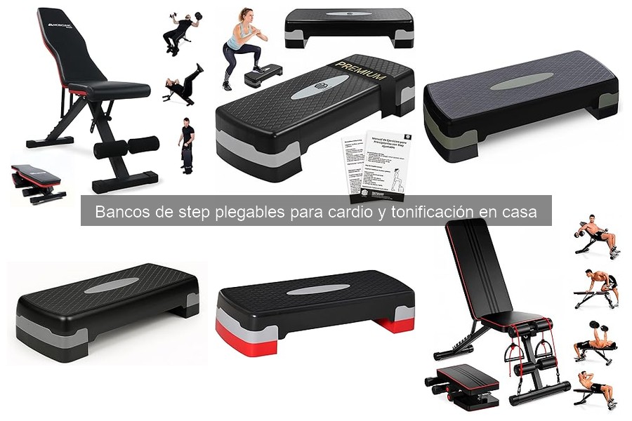 Ejercicios Avanzados con Banco de Step Plegable para Tonificación
