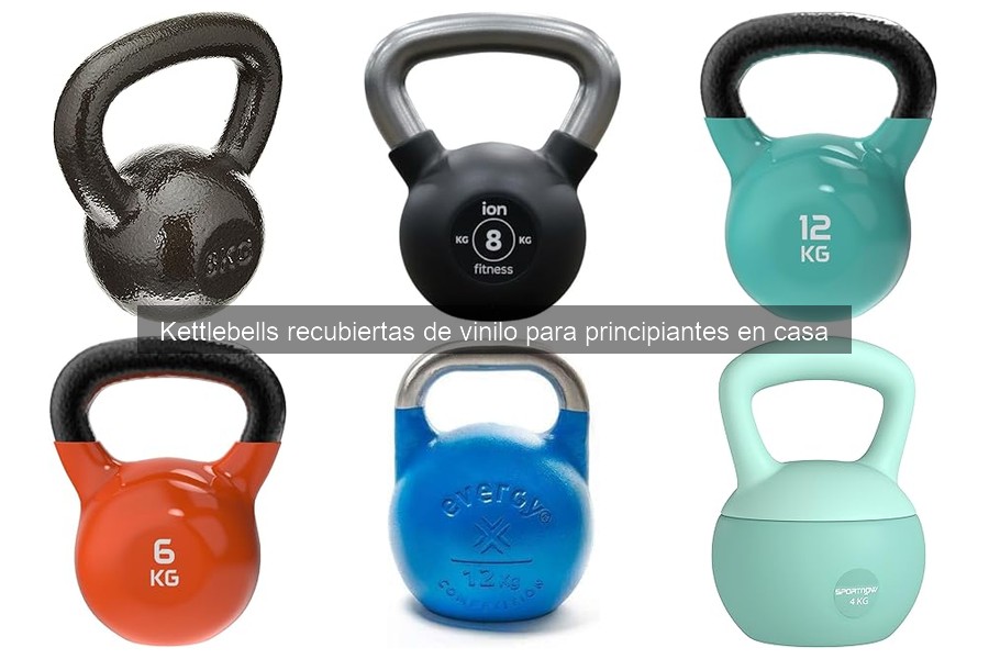 Ejercicios básicos con kettlebells recubiertas de vinilo para principiantes