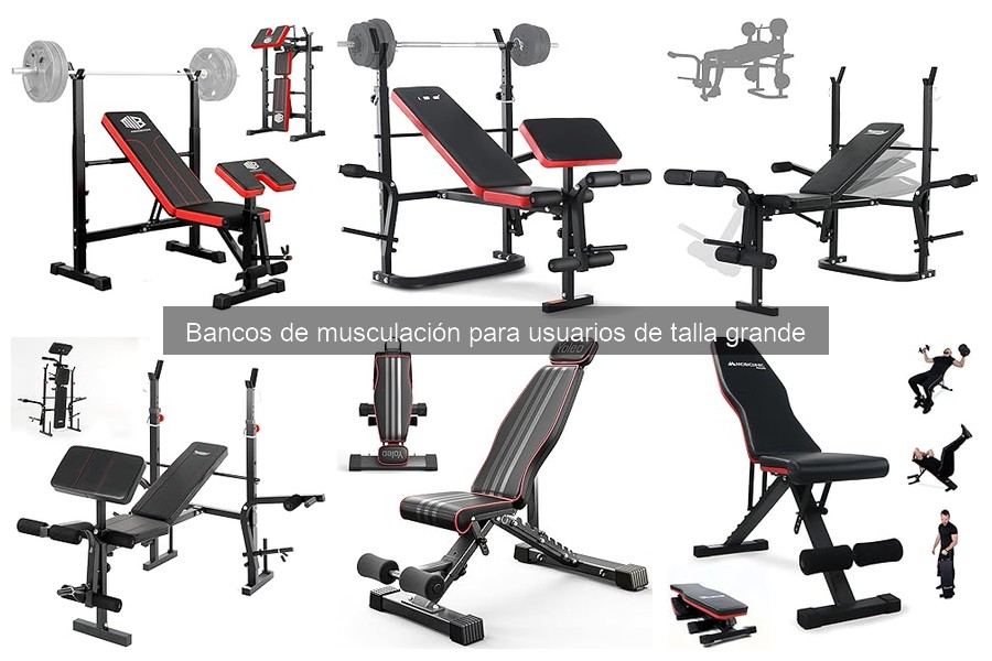 Ejercicios con bancos de musculación para usuarios grandes