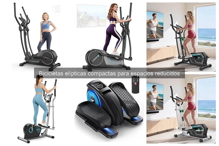 Ejercicios efectivos con bicicletas elípticas compactas