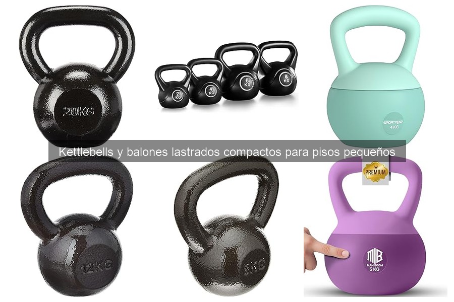 Ejercicios efectivos con kettlebells y balones lastrados en casa
