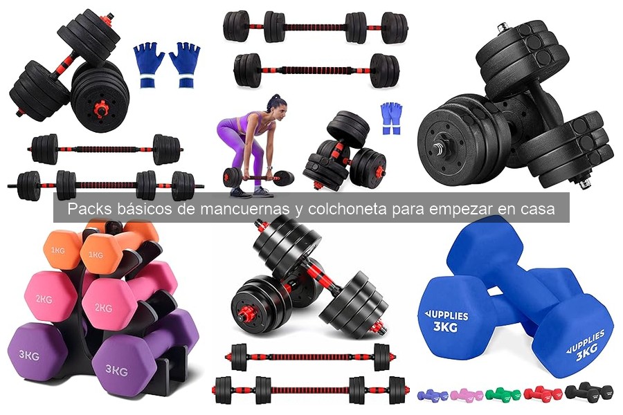 Ejercicios efectivos con mancuernas y colchoneta para casa