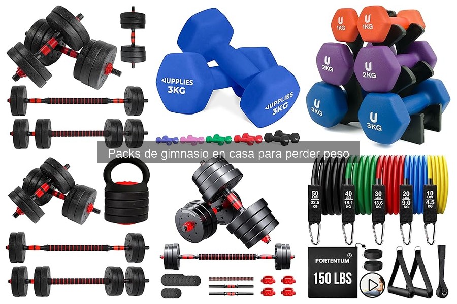 Ejercicios efectivos con packs de gimnasio en casa para perder peso