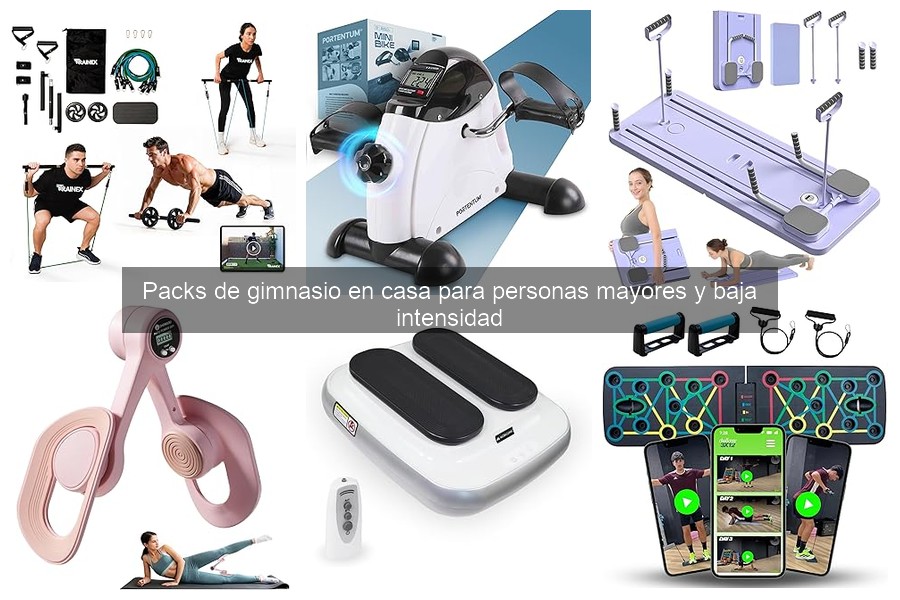 Ejercicios recomendados con packs de gimnasio para mayores