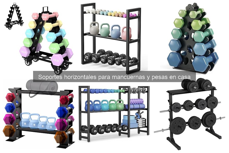 Guía de instalación de soportes horizontales para mancuernas