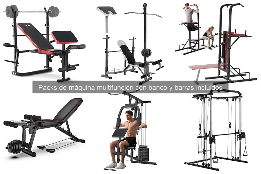 Guía de Packs de Máquina Multifunción con Banco y Barras