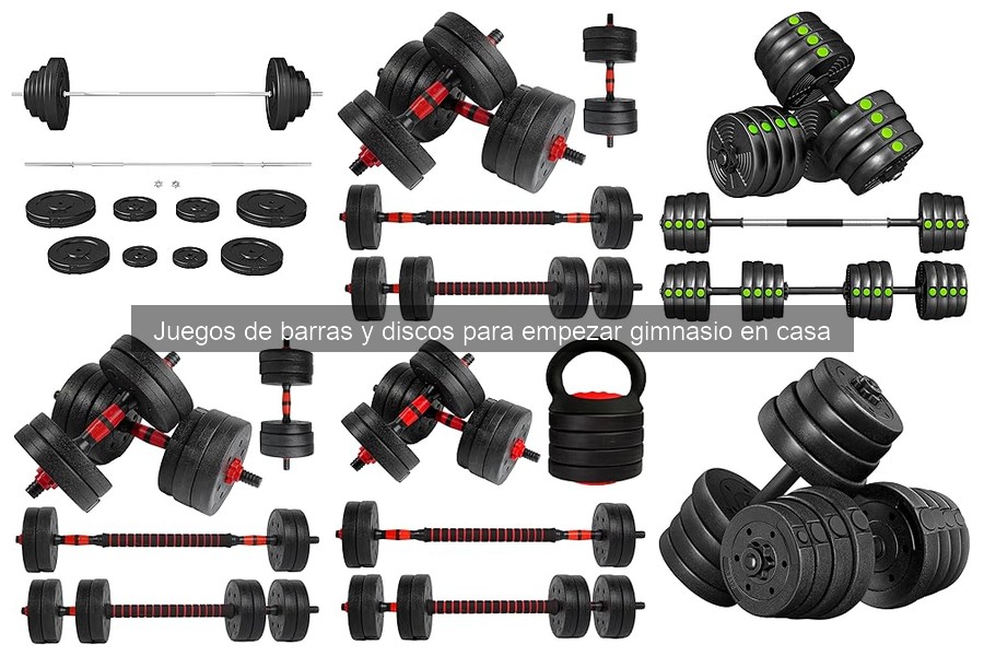 Guía para entender juegos de barras y discos en gimnasios en casa