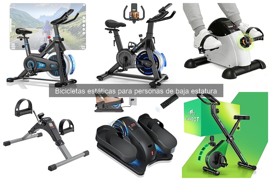 Instalación de bicicletas estáticas para personas bajas