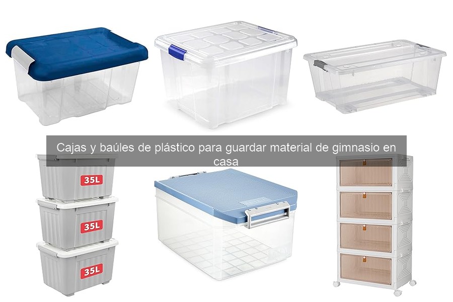 Mejores cajas de plástico para guardar equipo de gimnasio