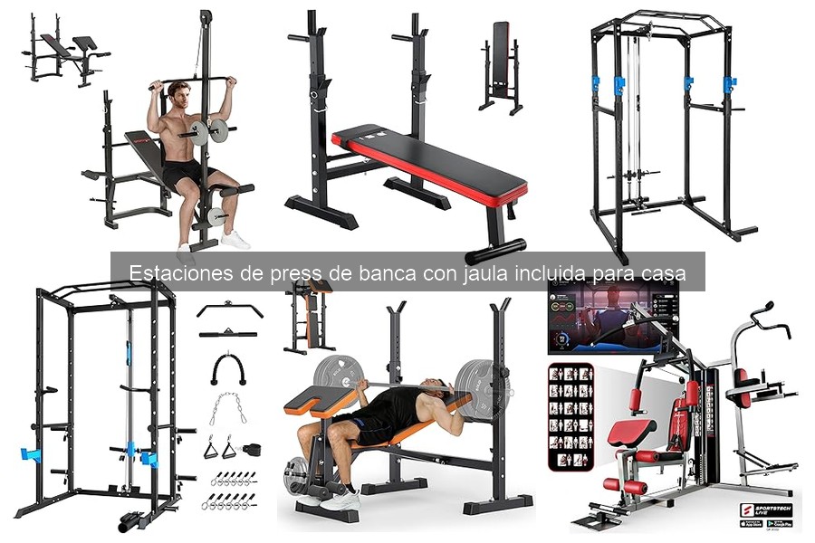 Mejores estaciones de press de banca con jaula para principiantes
